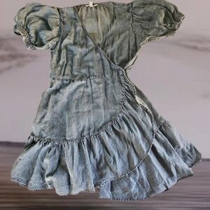 LC Lauren Conrad Blue Denim Kids Dress
